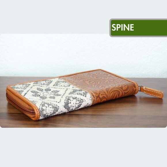 NEW Myra Bag EXCLUSIVE Floral Wallet Emboldened Leather Vintage Fashion - Picture 5 of 9